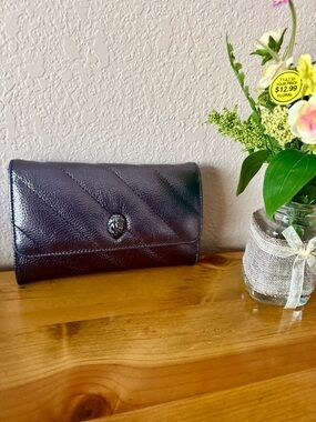 Kurt Geiger Black Quilted Mini Crossbody Clutch